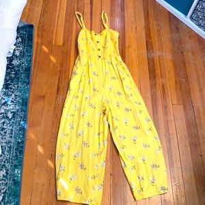 yellow jumpsuit size medium